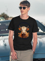 Easily Distracted By Cows Retro Design (1) T-Shirt for Men & Women, T-Shirts Graphic Tee - Navy