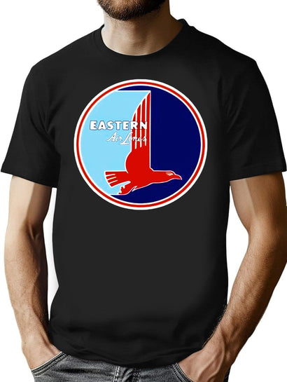 Eastern Airlines Shirt And Sticker T-Shirt for Men & Women, T-Shirts Graphic Tee - Black