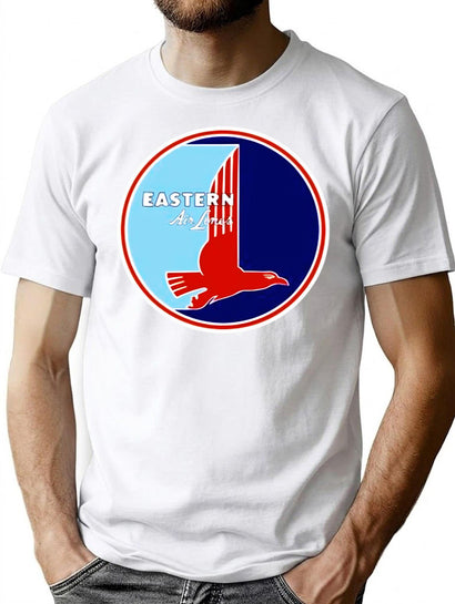 Eastern Airlines Shirt And Sticker T-Shirt for Men & Women, T-Shirts Graphic Tee - Black