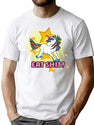 Eat St Unicorn Bootleg Graphic T-Shirt - White