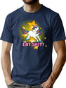 Eat St Unicorn Bootleg Graphic T-Shirt - Navy