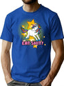 Eat St Unicorn Bootleg Graphic T-Shirt - Blue
