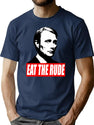 Eat The Rude - Hannibal Dark Background T-Shirt for Men & Women, T-Shirts Graphic Tee - Navy
