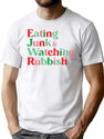 Eating Junk and Watching Rubbish Home Alone Xmas Premium Heavyweight Cotton T-Shirt - White