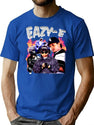 Eazy E Vintage Bootleg Bootleg Graphic T-Shirt - Blue