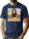Ecco2K Pollen Shirt Bootleg Graphic T-Shirt - Navy