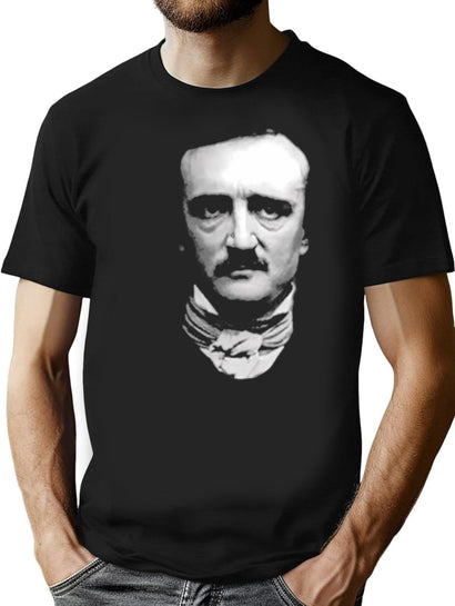 Edgar Allan Poe T-Shirt for Men & Women, T-Shirts Graphic Tee - Black