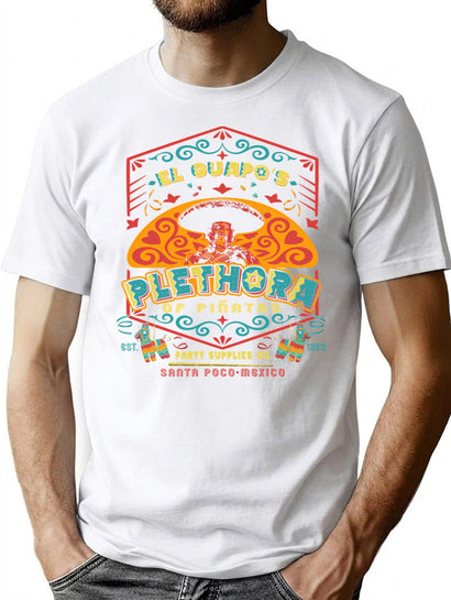 El Guapo'S Plethora Of Piatas Party Supplies Co. T-Shirt for Men & Women, T-Shirts Graphic Tee - Black
