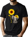 Elephant Sunflower You Are My Sunshine T-Shirt for Men & Women, T-Shirts Graphic Tee - Green