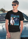 Elliot Stabler 90S Inspired Vintage Homage Black T-Shirt - Navy