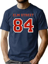 Elm Street Jersey - Nightmare '84 T-Shirt for Men & Women, T-Shirts Graphic Tee - Navy