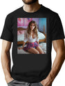 Emma Watson (2) Premium Heavyweight Cotton T-Shirt - Black
