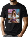Emma Watson (2) Black T-Shirt - Green