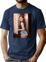 Emma Watson (3) Premium Heavyweight Cotton T-Shirt - Navy