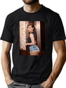 Emma Watson (3) Black T-Shirt - Green