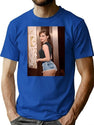 Emma Watson (3) Premium Heavyweight Cotton T-Shirt - Blue
