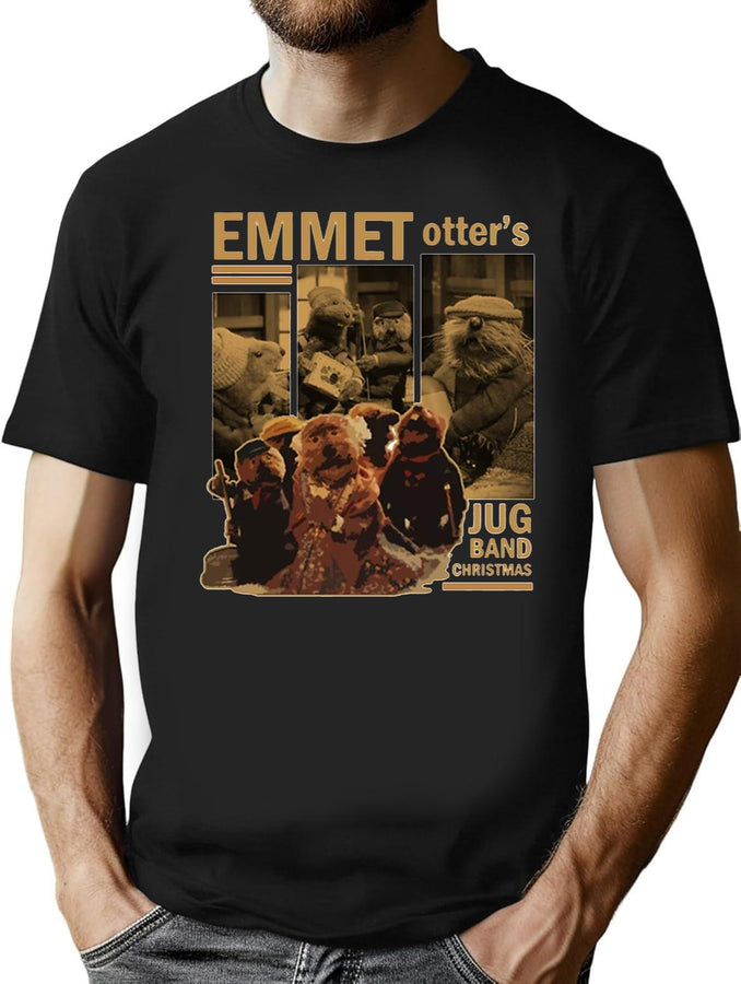 Emmet Otter Newshirtemmet Otters Retro Jug Band Black T-Shirt - Black