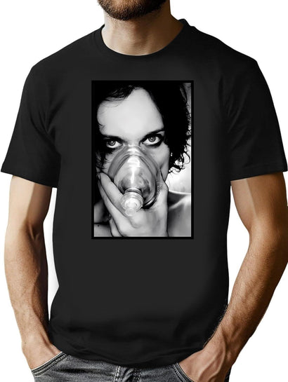 Endowed Mige Sparkling Strong 3V Ville Valo Vocalist Retro Vintage T-Shirt for Men & Women, T-Shirts Graphic Tee - Black
