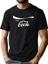 Enjoy Cock Funny Parody Essential Black T-Shirt - Green