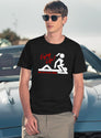 Enjoy Life Eat Out More Often Black T-Shirt - Navy
