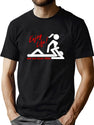 Enjoy Life Eat Out More Often Black T-Shirt - Green