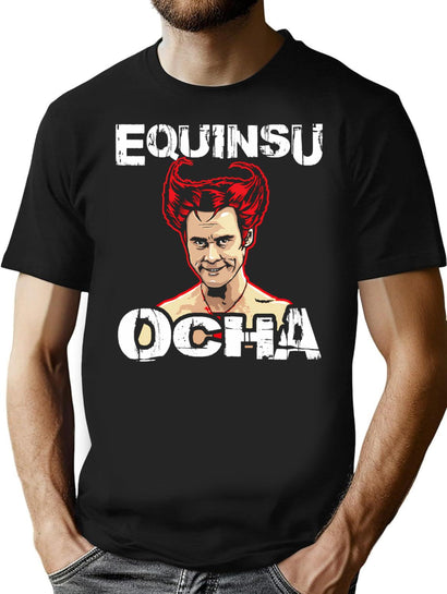 Equinsu Ocha - White Devil T-Shirt for Men & Women, T-Shirts Graphic Tee - Black
