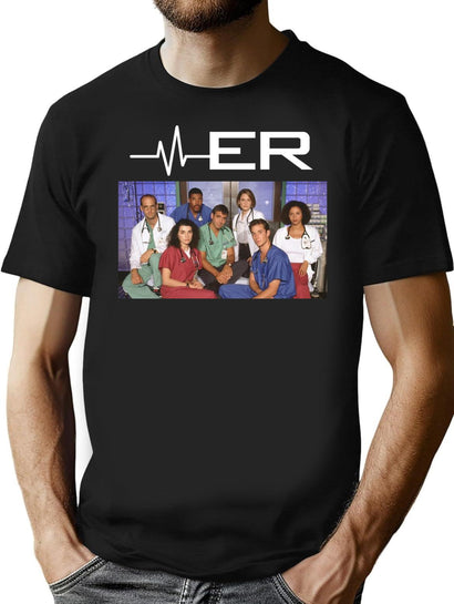 Er Tv Show T-Shirt for Men & Women, T-Shirts Graphic Tee - Black