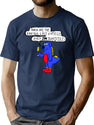 Even I'M Terrified Bootleg Graphic T-Shirt - Navy