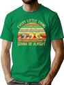 Every Little Thing is Gonna Be Alright 3 Lil Birds T-Shirt for Men & Women, T-Shirts Graphic Tee - Green