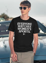 Everyone Watches Women’S Sports Black T-Shirt - Navy