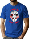 Evil Clown Killer Horror Logo T-Shirt for Men & Women, T-Shirts Graphic Tee - Blue