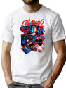 Evil Dead 2 Groovy Premium Heavyweight Cotton T-Shirt - White