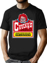 Evil Doll Burgers T-Shirt for Men & Women, T-Shirts Graphic Tee - Black