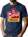 Evil Doll Burgers T-Shirt for Men & Women, T-Shirts Graphic Tee - Navy