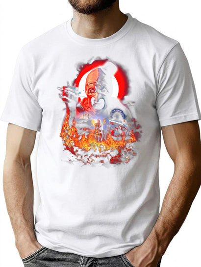 Evil Terrifying Clown T-Shirt for Men & Women, T-Shirts Graphic Tee - Black