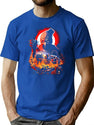 Evil Terrifying Clown T-Shirt for Men & Women, T-Shirts Graphic Tee - Blue