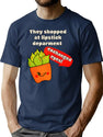 Exchanged Eyes Bad Translation Bootleg Graphic T-Shirt - Navy