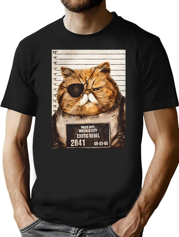 Exotic Rebel T-Shirt for Men & Women, T-Shirts Graphic Tee - Black