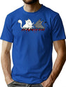 Exploding Kittens Premium Heavyweight Cotton T-Shirt - Blue