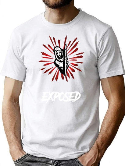 Exposed Camiseta Dead by Daylight dbd Ghostface Scream Classic T-Shirt for Men & Women, T-Shirts Graphic Tee - Black