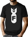 F Bomb (Distressed Design) T-Shirt for Men & Women, T-Shirts Graphic Tee - Black