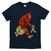 Funny Autism Bigfoot Autism Awareness Month T-Shirt