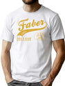 Faber College Tail From Animal House Worn T-Shirt for Men & Women, T-Shirts Graphic Tee - White