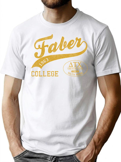 Faber College Tail From Animal House Worn T-Shirt for Men & Women, T-Shirts Graphic Tee - Black