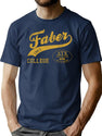 Faber College Tail From Animal House Worn T-Shirt for Men & Women, T-Shirts Graphic Tee - Navy