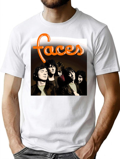 Faces Classic T-Shirt for Men & Women, T-Shirts Graphic Tee - Black