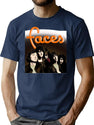 Faces Classic T-Shirt for Men & Women, T-Shirts Graphic Tee - Navy