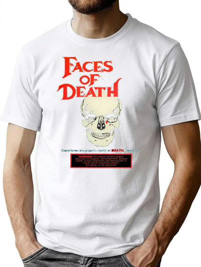 Faces Of Death (1978) T-Shirt for Men & Women, T-Shirts Graphic Tee - Black