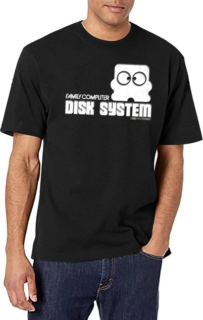 Famicom Disk Black T-Shirt - Black