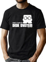 Famicom Disk Black T-Shirt - Green